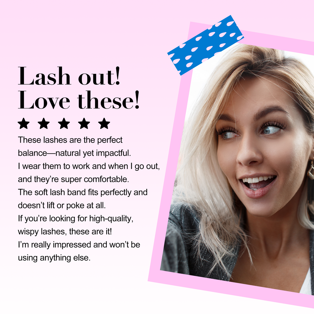 Bepholan Fake Eyelashes 3D Super Fluffy False Lashes Clear Band Wispy Lashes 3-Pack Faux Mink Lashes(XMZ24)