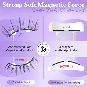 Bepholan All in one Soft Magnetic Lashes No Glue Needed Reusable Magnetic Lashes