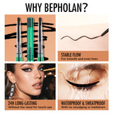 BEPHOLAN Matte Black Eyeliner Waterproof Gel Eyeliner Pencil Waterline Eye Liner 24h Long Lasting