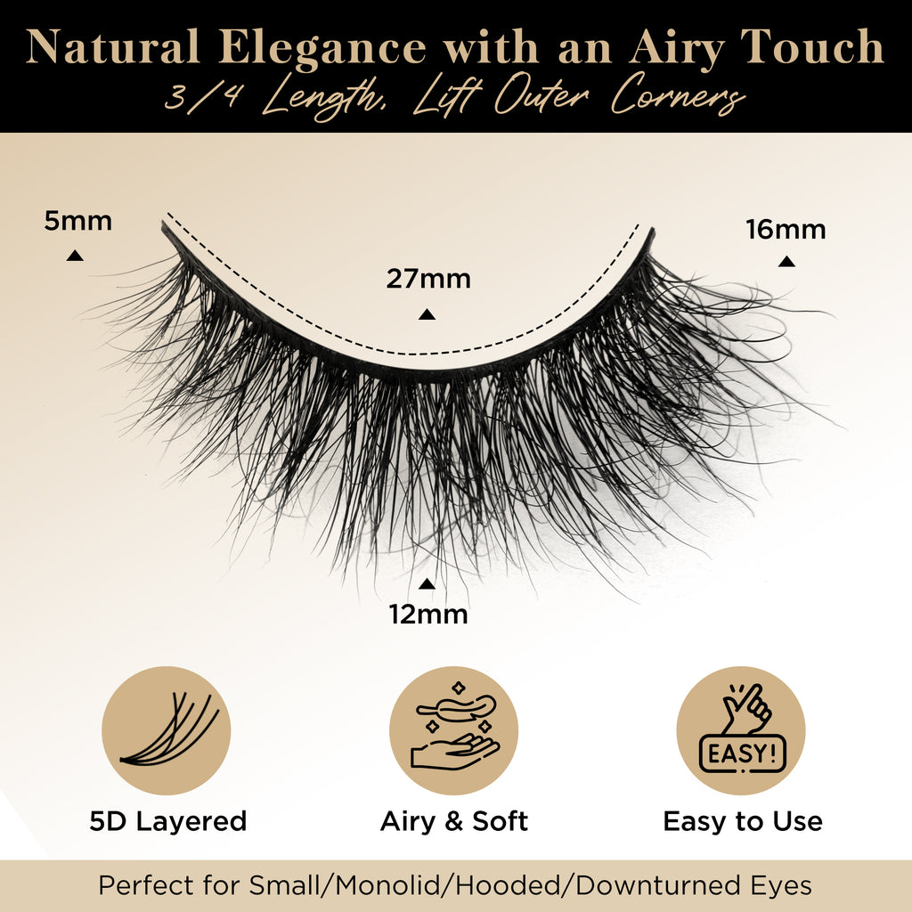 Lashes Mink Natural False Eyelashes - Bepholan Fake Eyelashes Natural Look 3-Pack Cat Eye Lashes Manga Eyelashes Fluffy,XMZ211