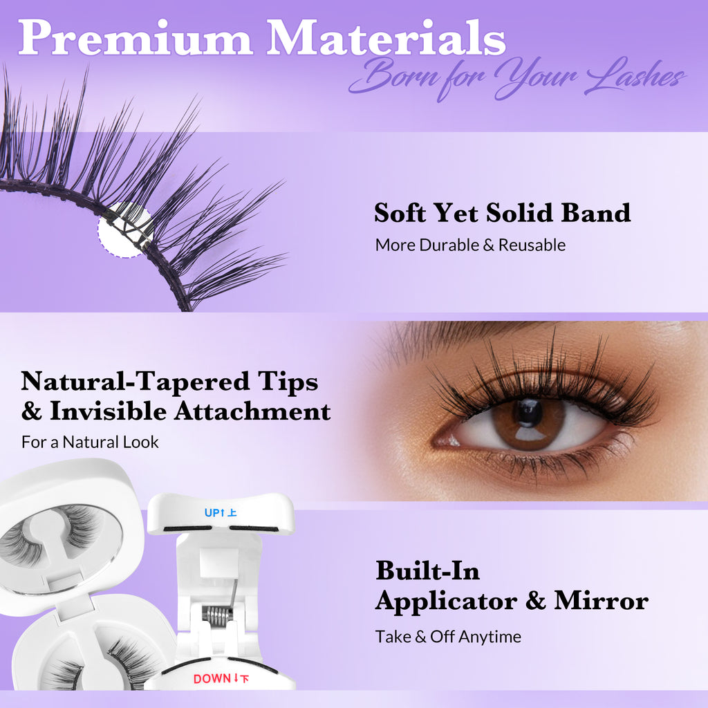 Bepholan All in one Soft Magnetic Lashes No Glue Needed Reusable Magnetic Lashes