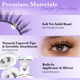 Bepholan All in one Soft Magnetic Lashes No Glue Needed Reusable Magnetic Lashes
