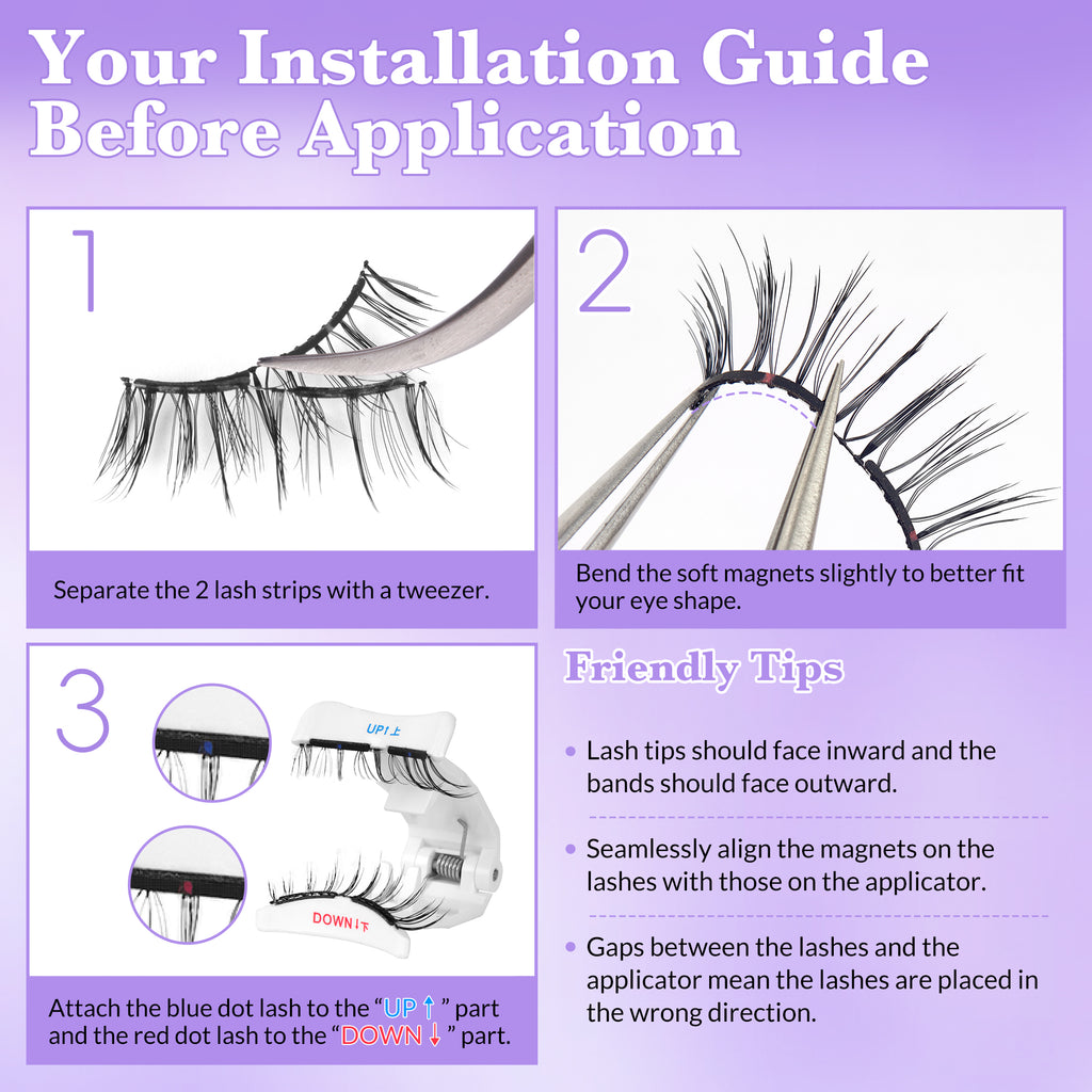 Bepholan All in one Soft Magnetic Lashes No Glue Needed Reusable Magnetic Lashes