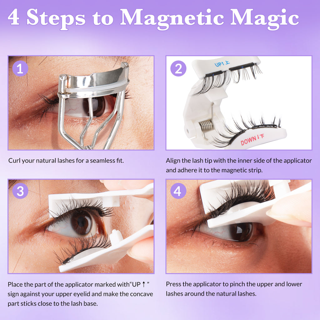 Bepholan All in one Soft Magnetic Lashes No Glue Needed Reusable Magnetic Lashes