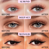 Bepholan Fake Eyelashes 3D Super Fluffy False Lashes Clear Band Wispy Lashes 3-Pack Faux Mink Lashes(XMZ24)