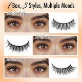Bepholan Self Adhesive Eyelashes Natural Look No Glue Needed Press On Lashes