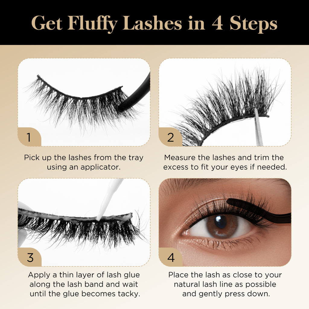 Bepholan Fales Eyelashes Natural Look Mink Fake Eyelashes 3-Pack Soft Band Cat Eye Lashes Manga Eyelashes Fluffy,XMZ208
