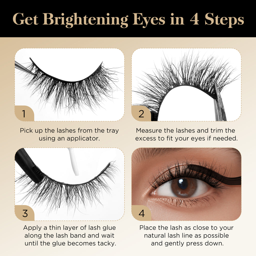 Lashes Mink Natural False Eyelashes - Bepholan Fake Eyelashes Natural Look 3-Pack Cat Eye Lashes Manga Eyelashes Fluffy,XMZ211
