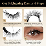 Lashes Mink Natural False Eyelashes - Bepholan Fake Eyelashes Natural Look 3-Pack Cat Eye Lashes Manga Eyelashes Fluffy,XMZ211