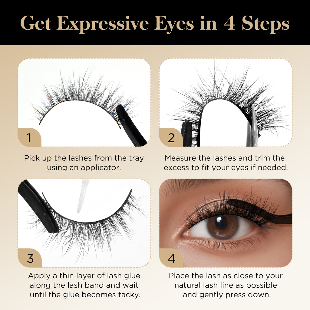 Lashes Mink Natural False Eyelashes - Bepholan Fake Eyelashes Natural Look 3-Pack Cat Eye Lashes Manga Eyelashes Fluffy,XMZ209