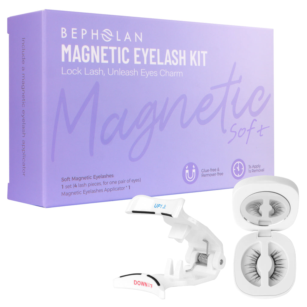 Bepholan All in one Soft Magnetic Lashes No Glue Needed Reusable Magnetic Lashes